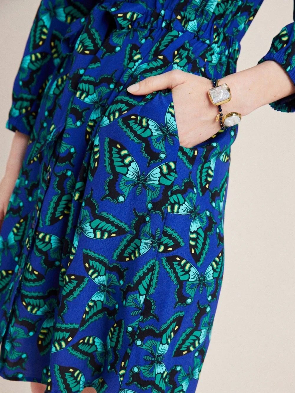 Maeve -  Butterfly Print Pippa Shirtdress